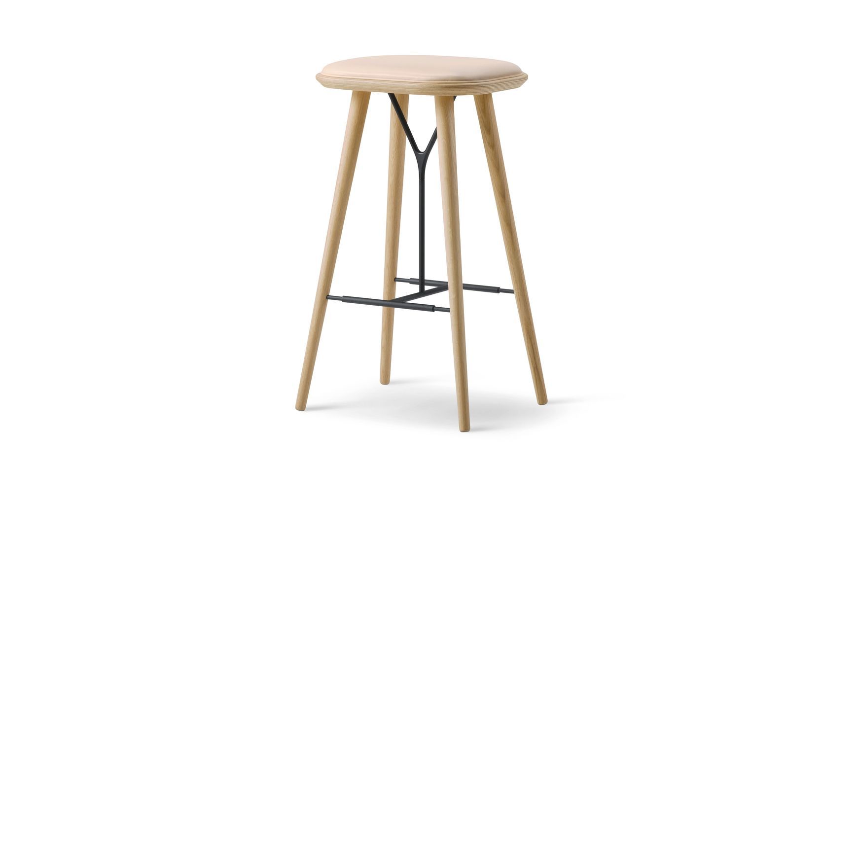 Spine Wood Stool Oak by Fredericia