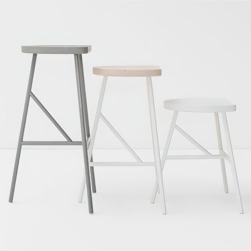 Puccio Wooden Barstool by Billiani