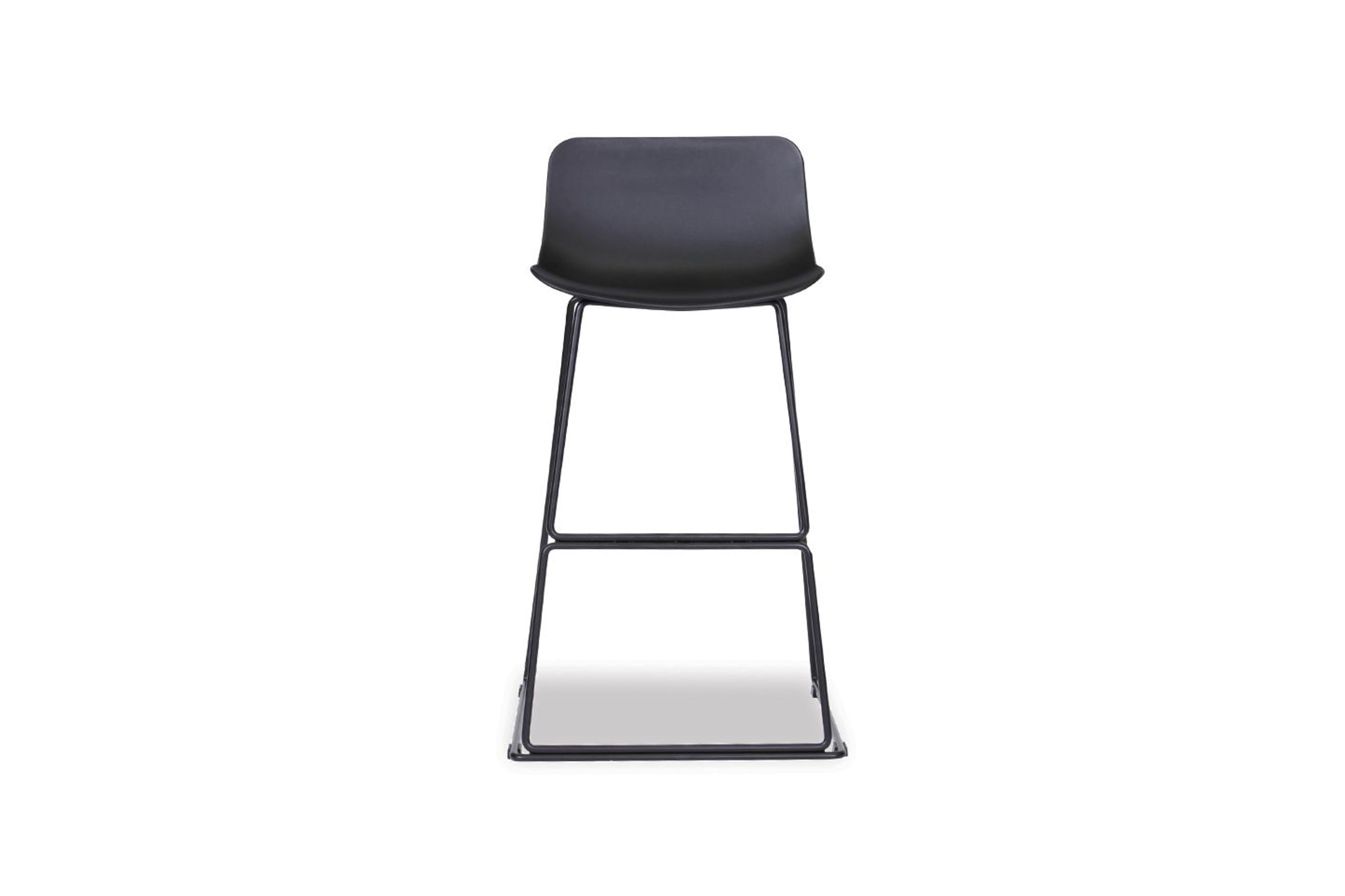 Umbria Stool -  Black Shell  - 66cm Kitchen Bench Height