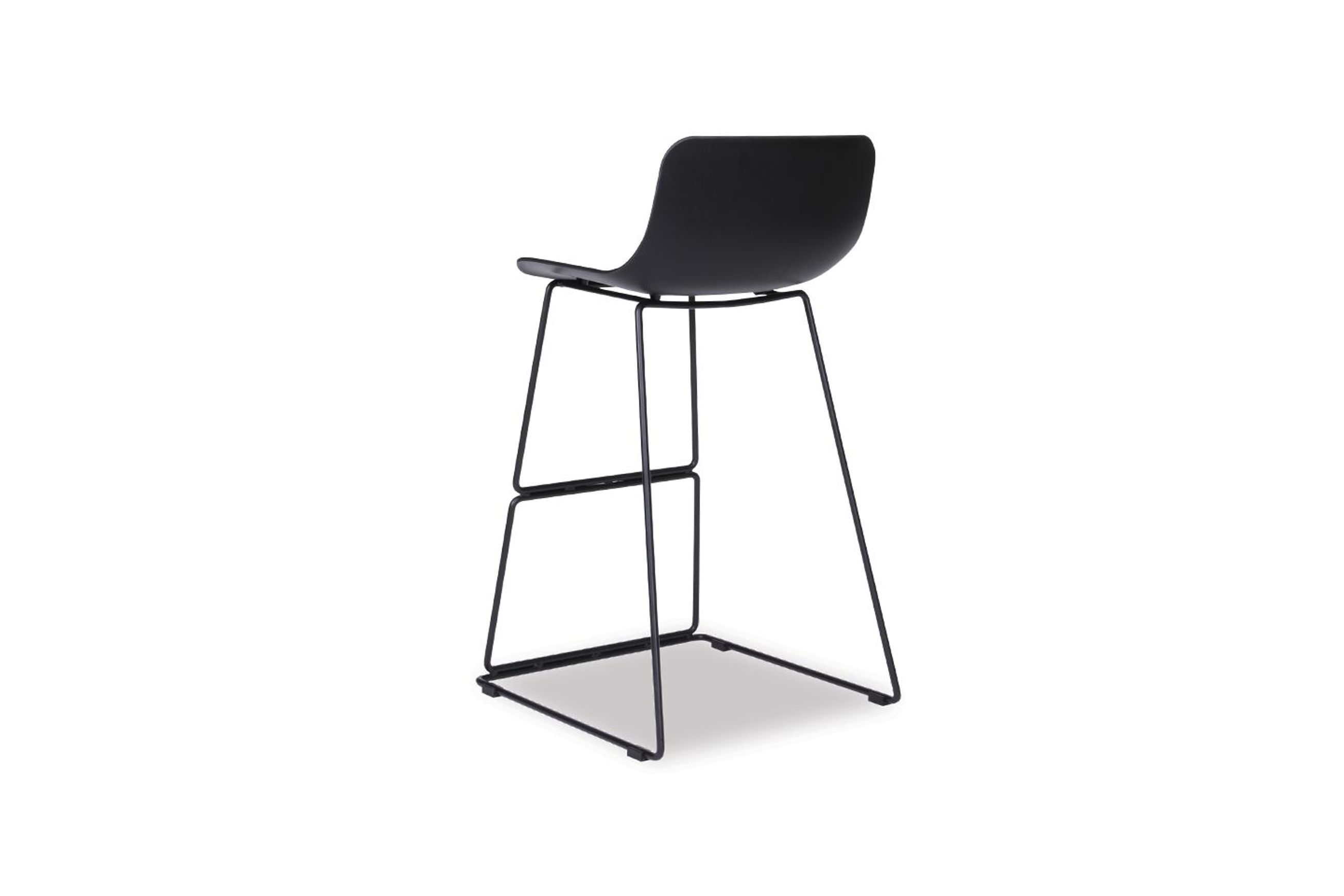 Umbria Stool -  Black Shell  - 77cm Commercial Bar Height