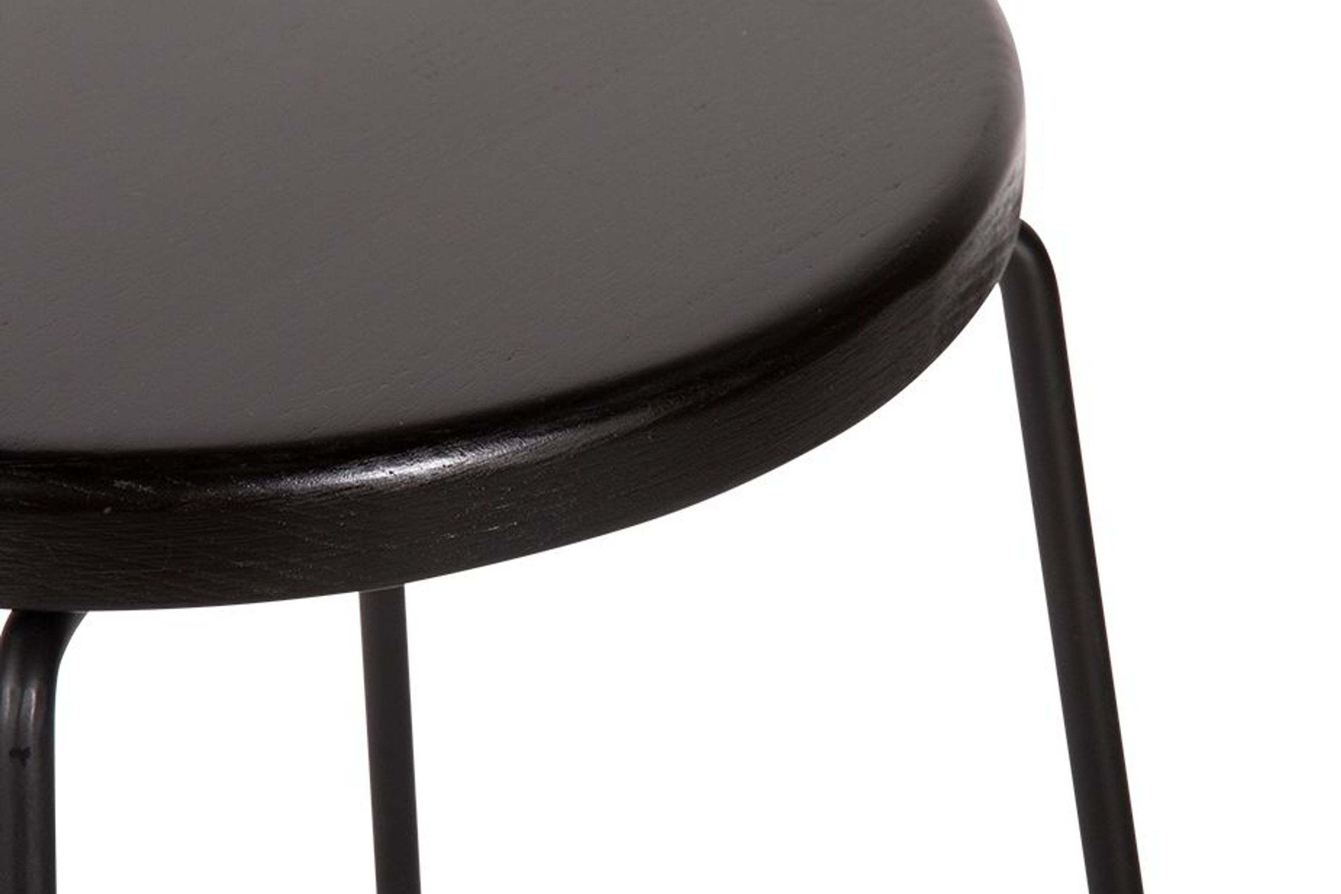 Hugo Bar Stool -  Black Seat - 78cm Square Seat