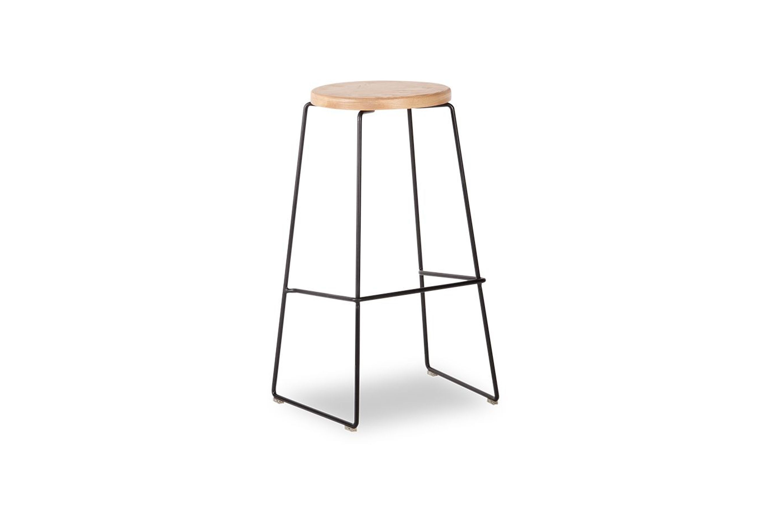 Hugo Bar Stool -  Natural Seat - 78cm Square Seat