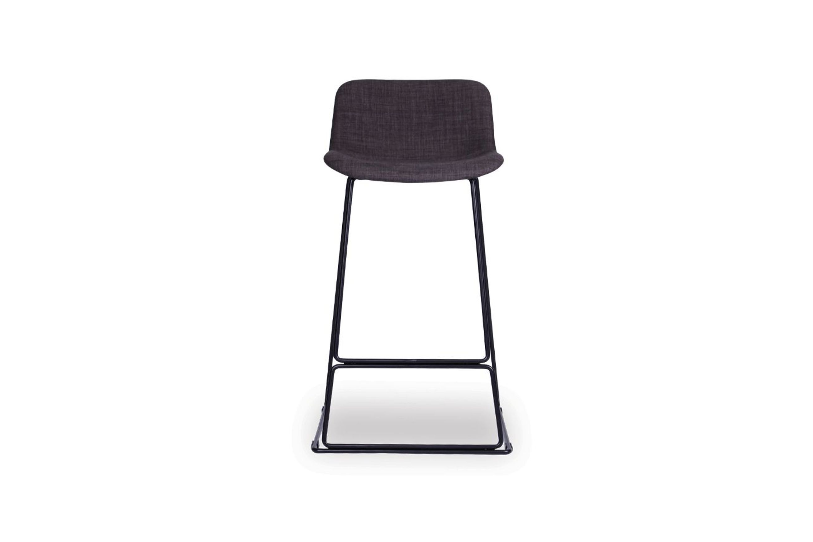 Umbria Stool -  Charcoal fabric - 77cm Commercial Bar Height