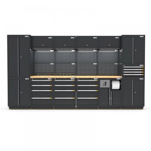 Pro Series Black Garage Storage Cabinet Set | GS30-34P