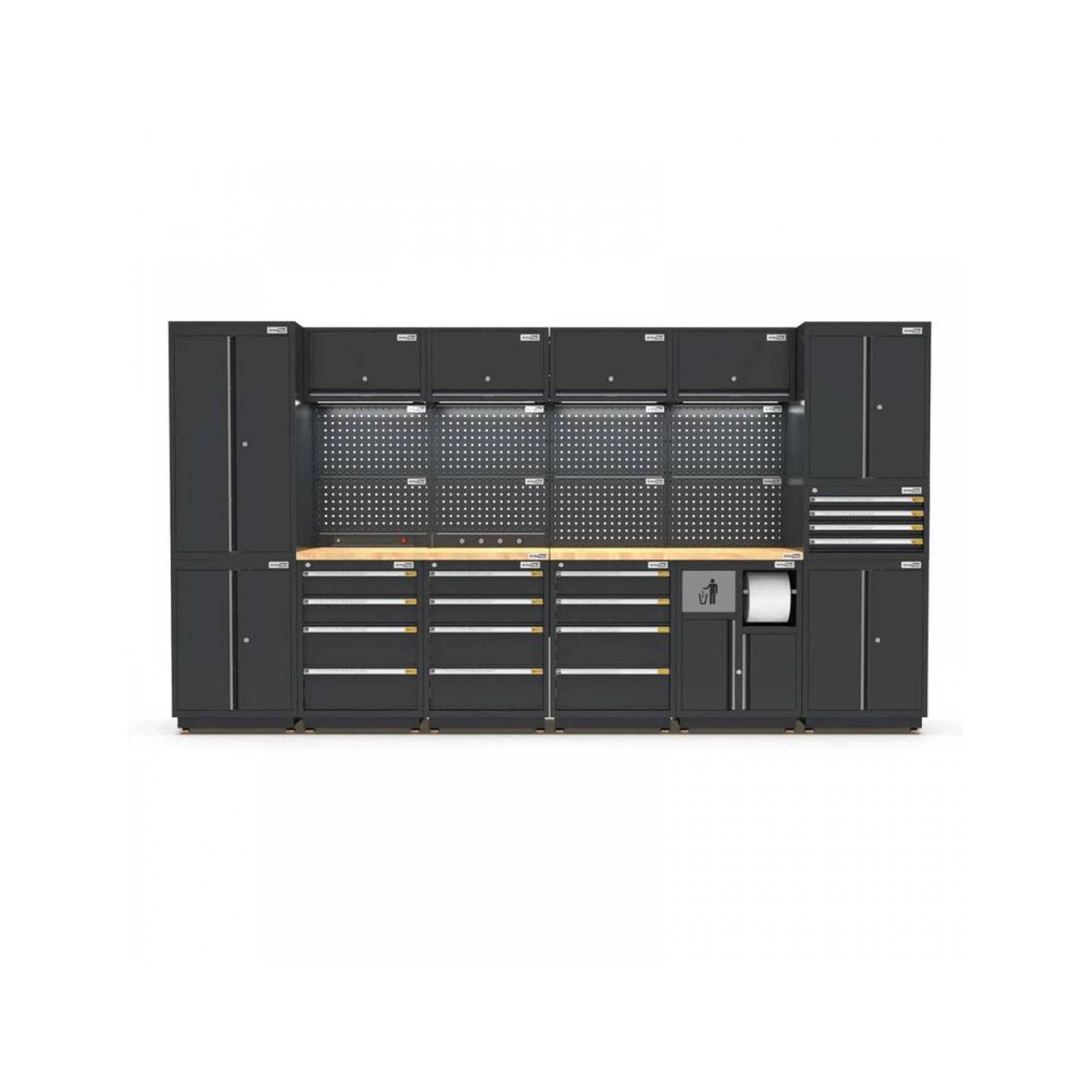 Pro Series Black Garage Storage Cabinet Set | GS30-34P