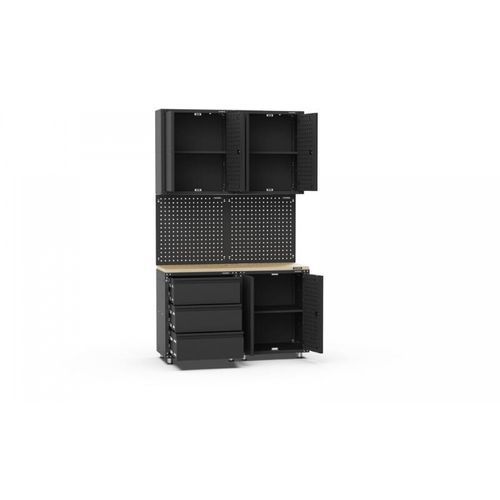 Black Workshop Garage Storage Cabinet Set | GS-D7