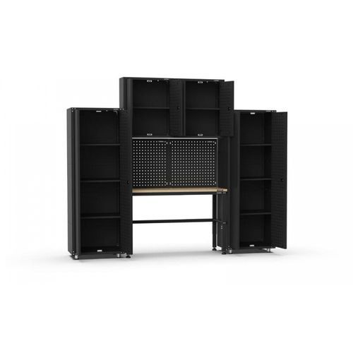 Black Workshop Garage Storage Cabinet Set | GS-D10A