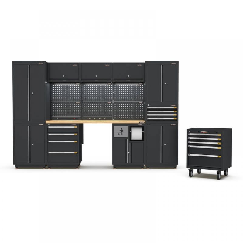Pro Series Black Garage Storage Cabinet Set | GS30-27P