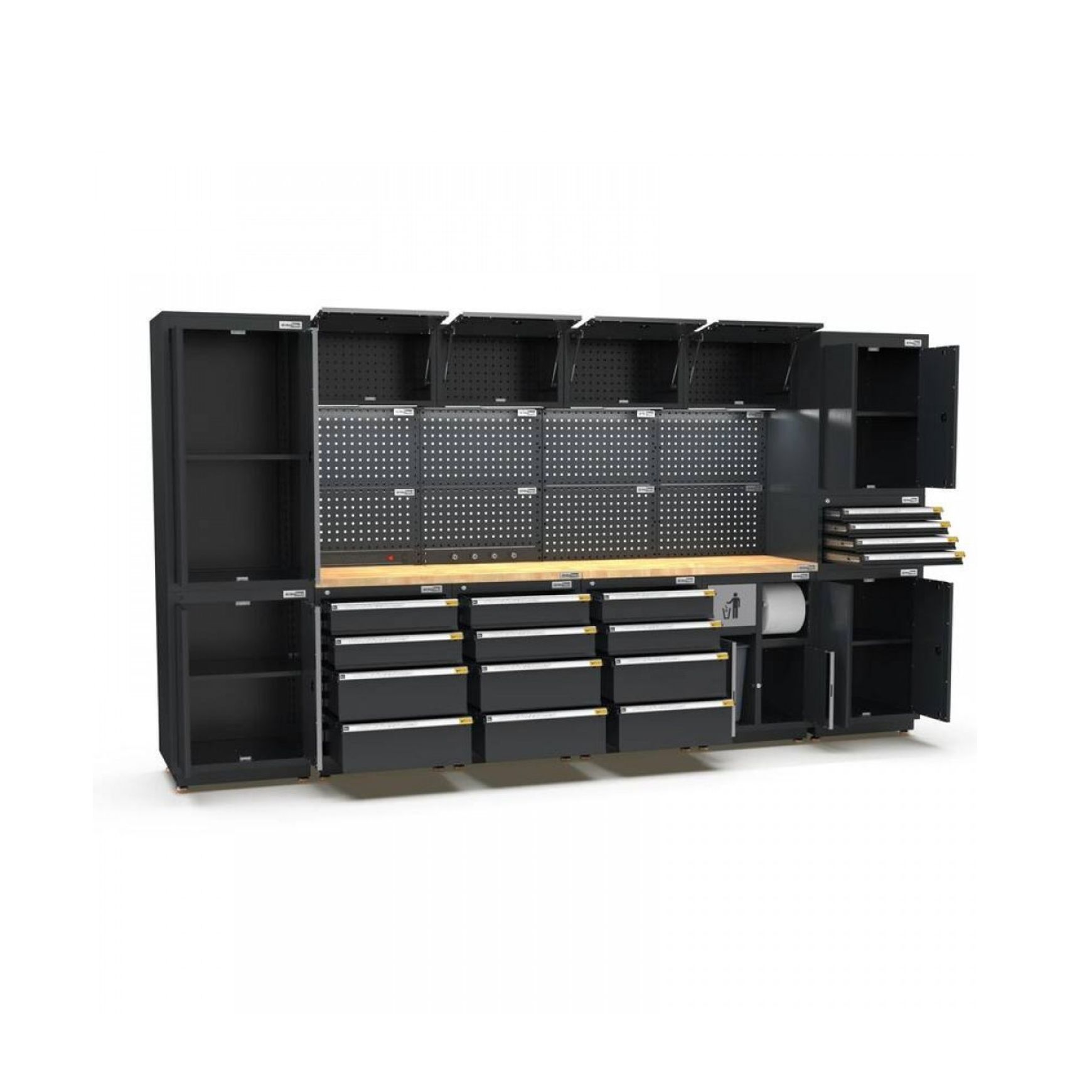 Pro Series Black Garage Storage Cabinet Set | GS30-34P