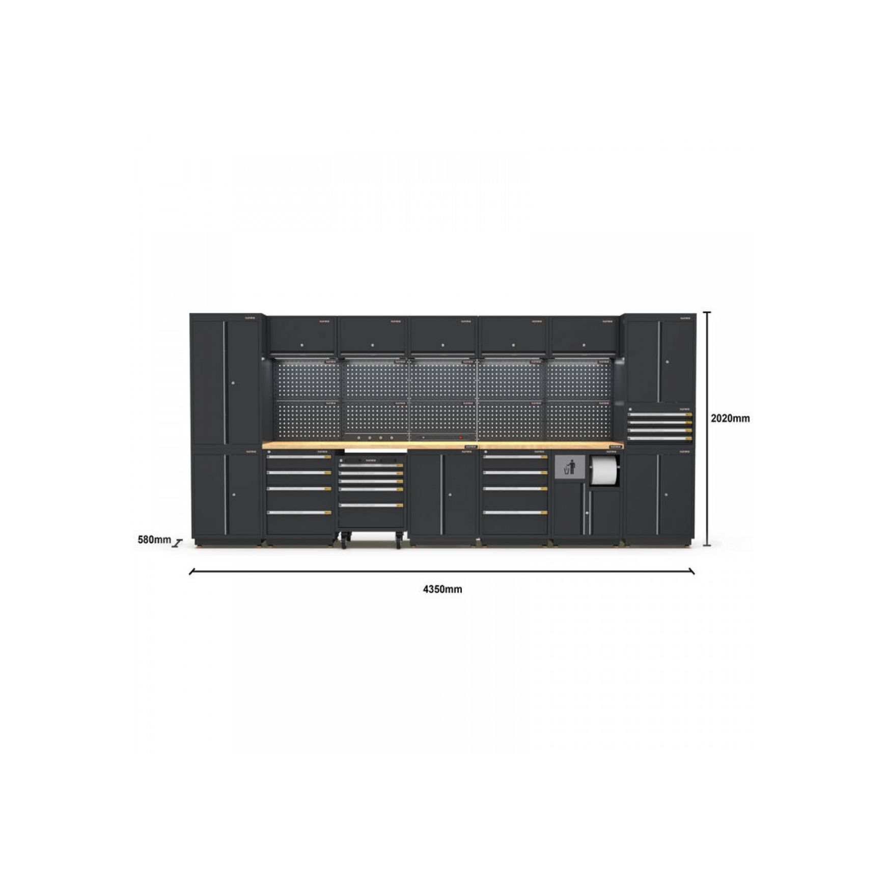 Pro Series Black Garage Storage Cabinet Set | GS30-40P