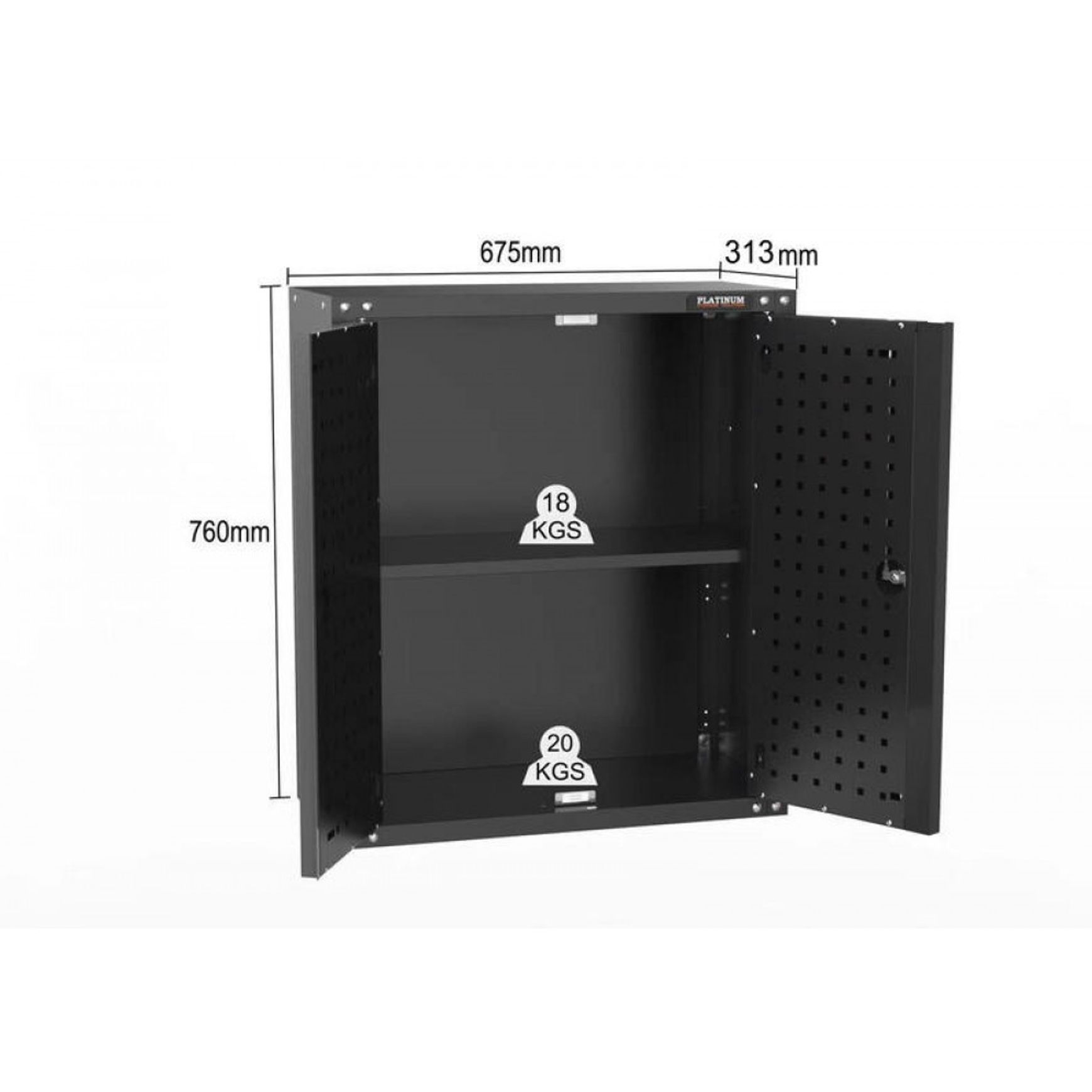 Black Workshop Garage Storage Cabinet Set | GS-D8