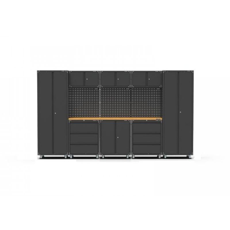 Black Workshop Garage Storage Cabinet Set | GS-D12