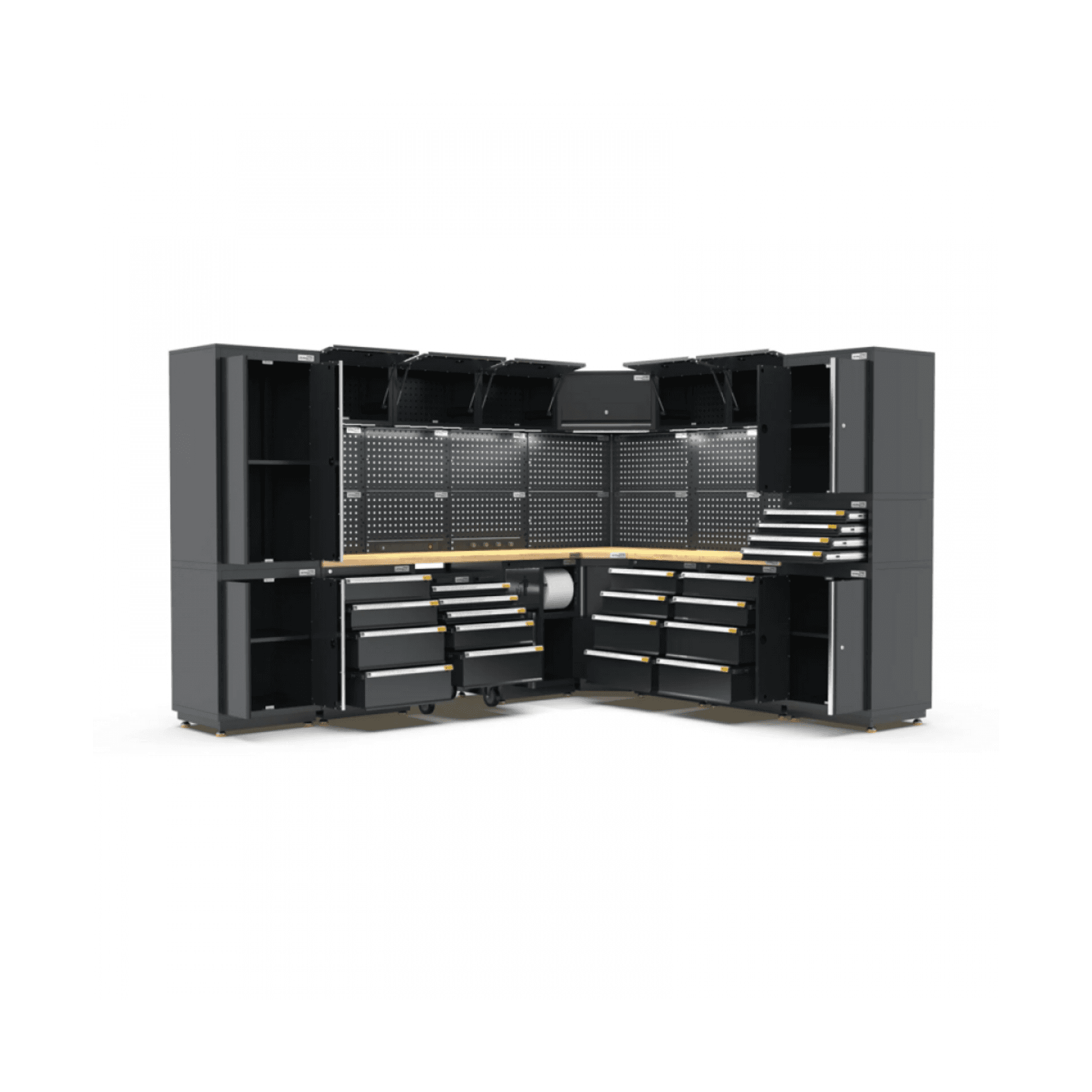 Pro Series Black Garage Storage Cabinet | GS30-COR50P