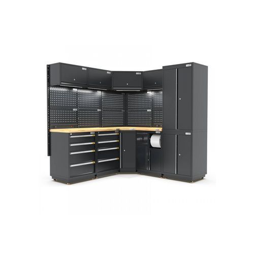 Pro Series Black Garage Storage Cabinet | GS30-COR35P