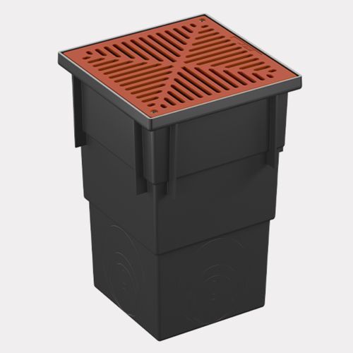 Series 300 Deep Pit with Terracotta Aluminium Grate