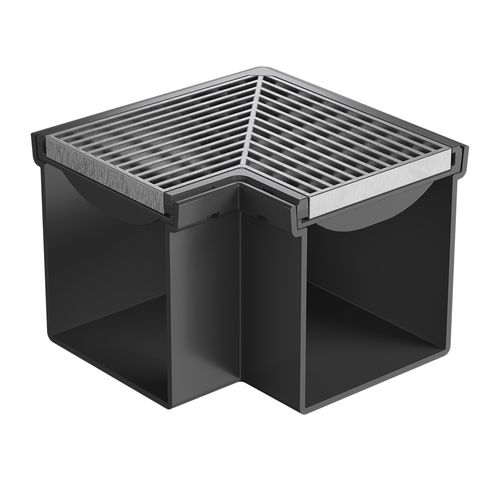 Rain Drain™ Trade – Corner with 316 Architectural Grate