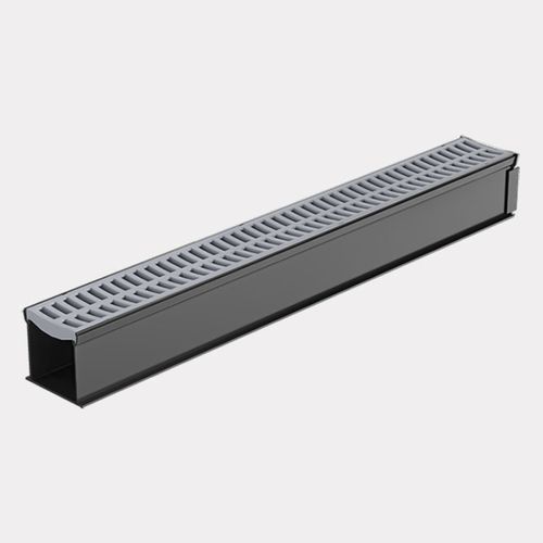 Rain Drain™ Trade – 1m w/ Grey Plastic Grate & Joiner