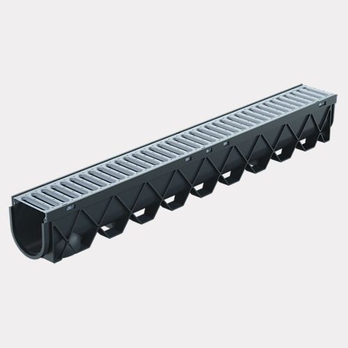 Storm Drain™ – 1m complete w/ Galvanised Plastic Grate