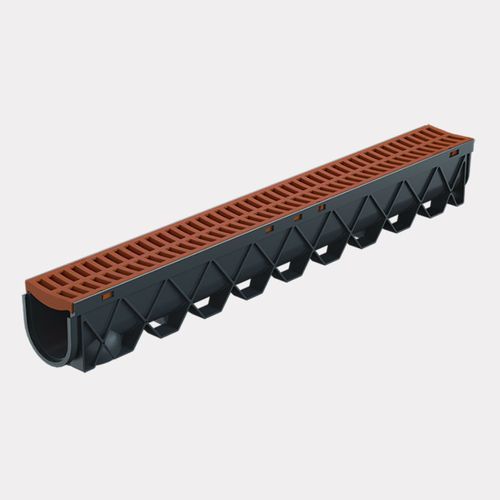 Storm Drain™ – 1m complete w/ Terracotta Plastic Grate