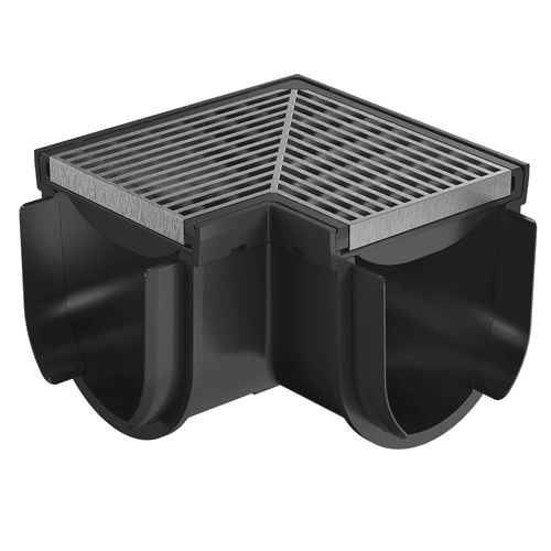 Storm Drain™ – Corner with 316 Architectural Grate