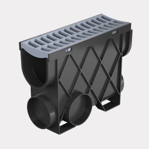 Storm Drain™ – Slimline Pit with Grey Plastic Grate