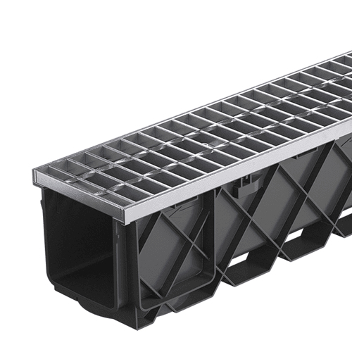 Storm Drain™ Pro – 1m with Class B Galvanised Grate