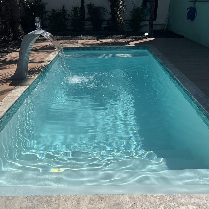 Tile lined swimming pools 6.5m up to 9m in length