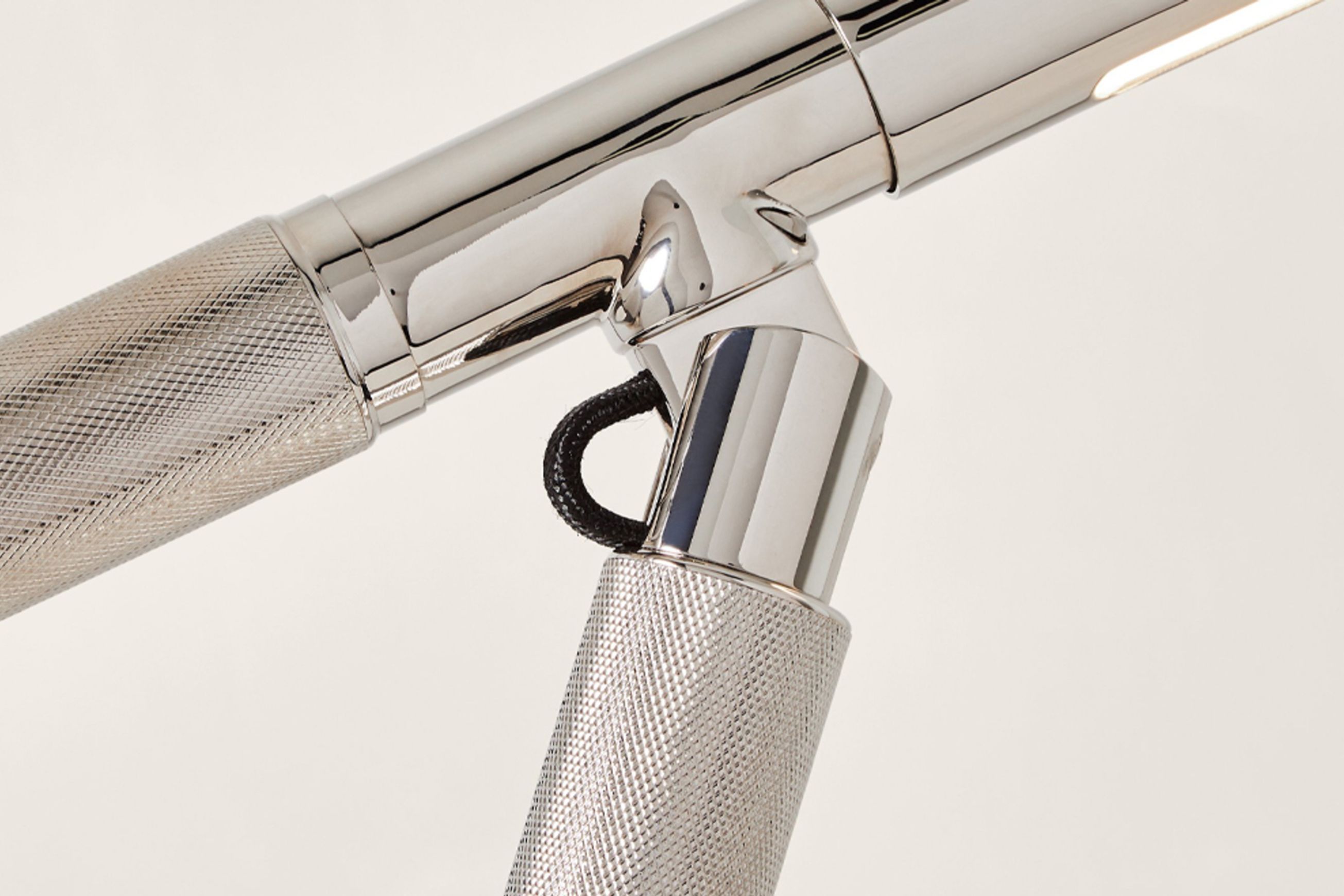 Barrett Knurled Boom-arm Desk Lamp – Nickel