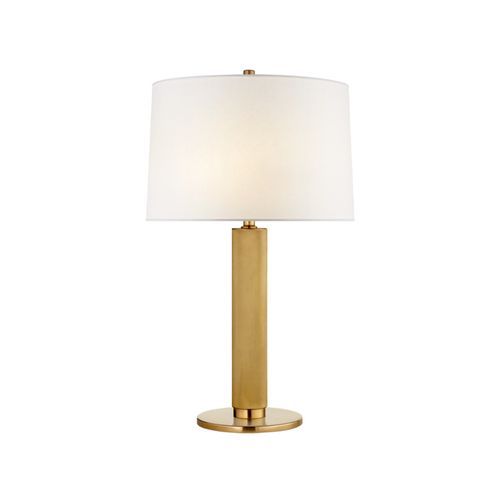 Barrett Medium Knurled Table Lamp – Brass