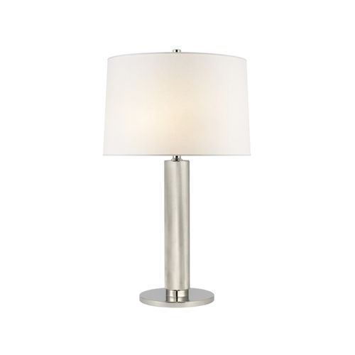 Barrett Medium Knurled Table Lamp – Nickel