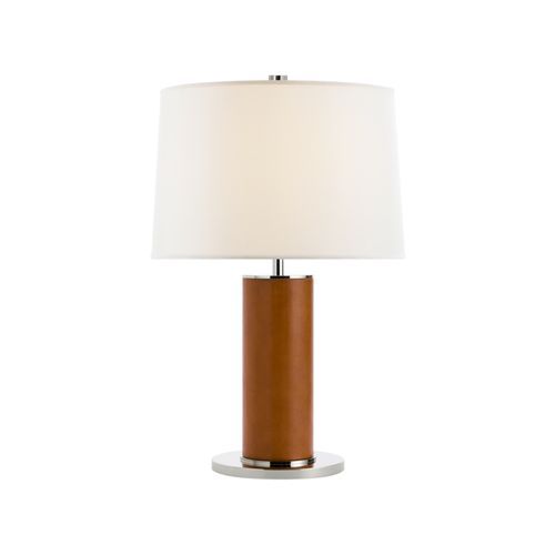 Beckford Leather Table Lamp – Saddle