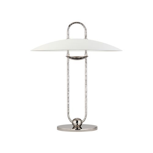 Cara Sculpted Table Lamp – Nickel