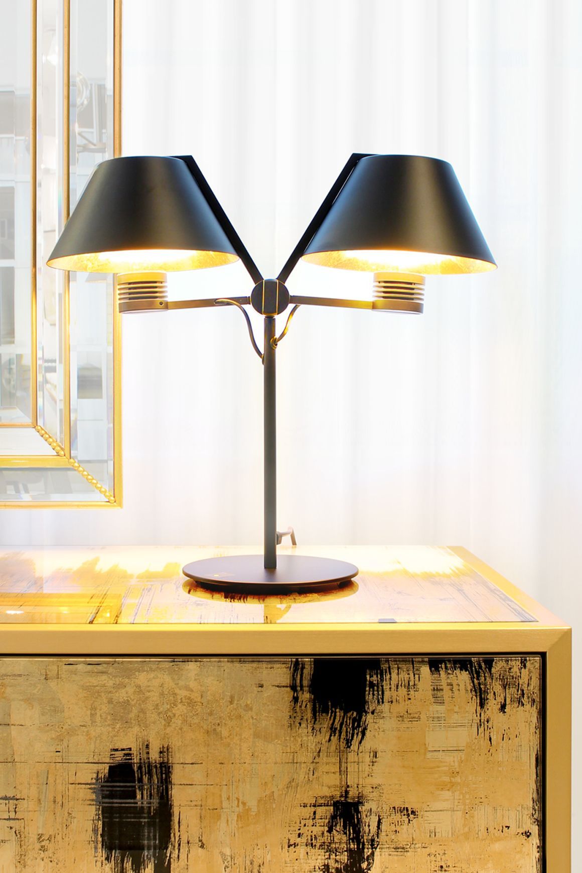 Cinema Double Table Lamp
