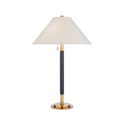 Garner Table Lamp – Brass/Navy