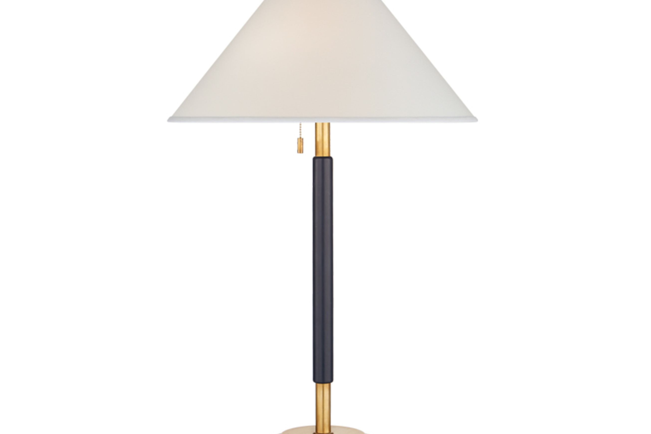 Garner Table Lamp – Brass/Navy