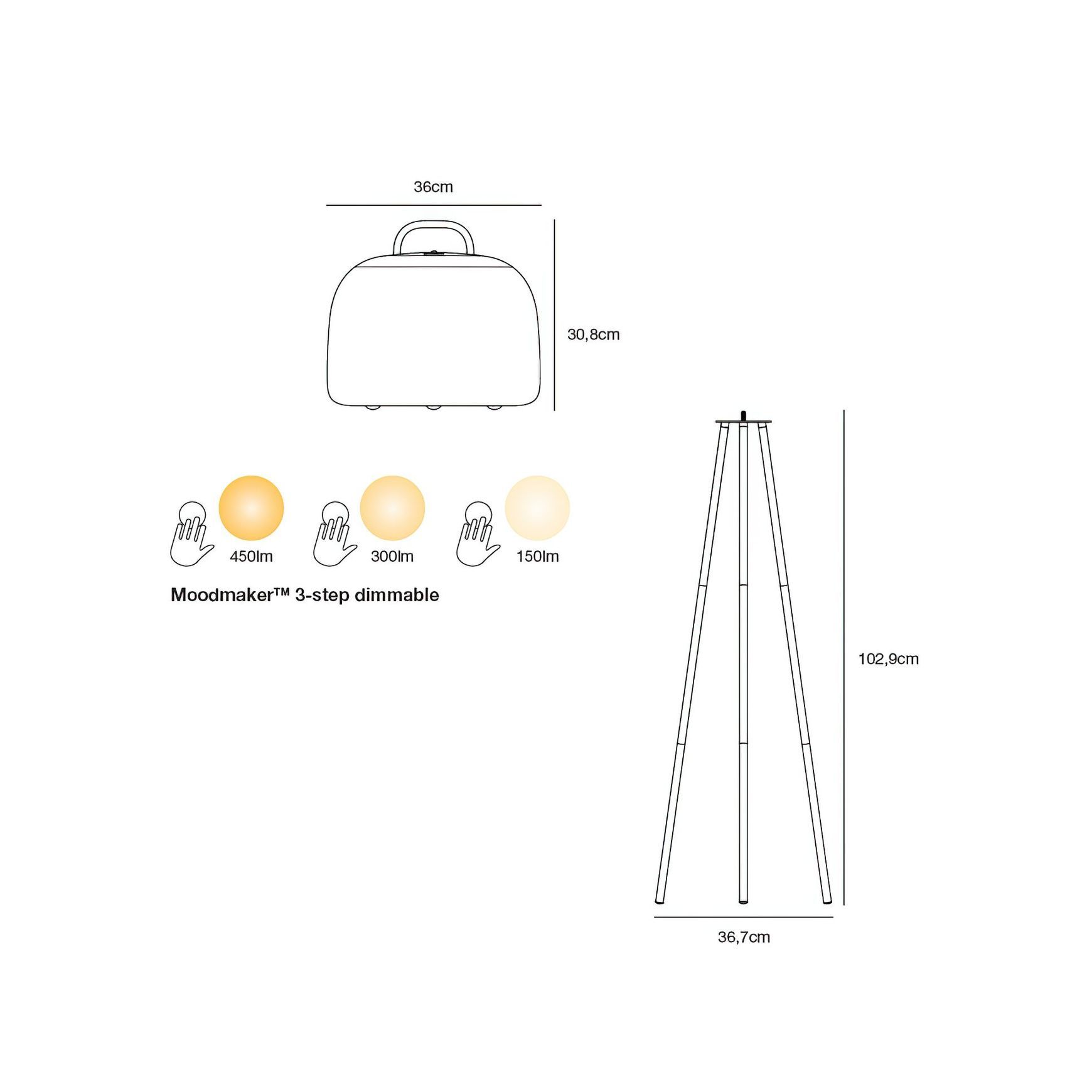 Kettle 36 Floor Lamp
