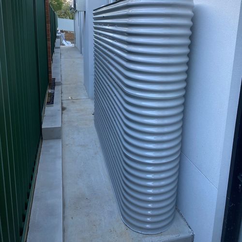2000-3000 Litre Slimline 304-Grade Stainless Water Tank