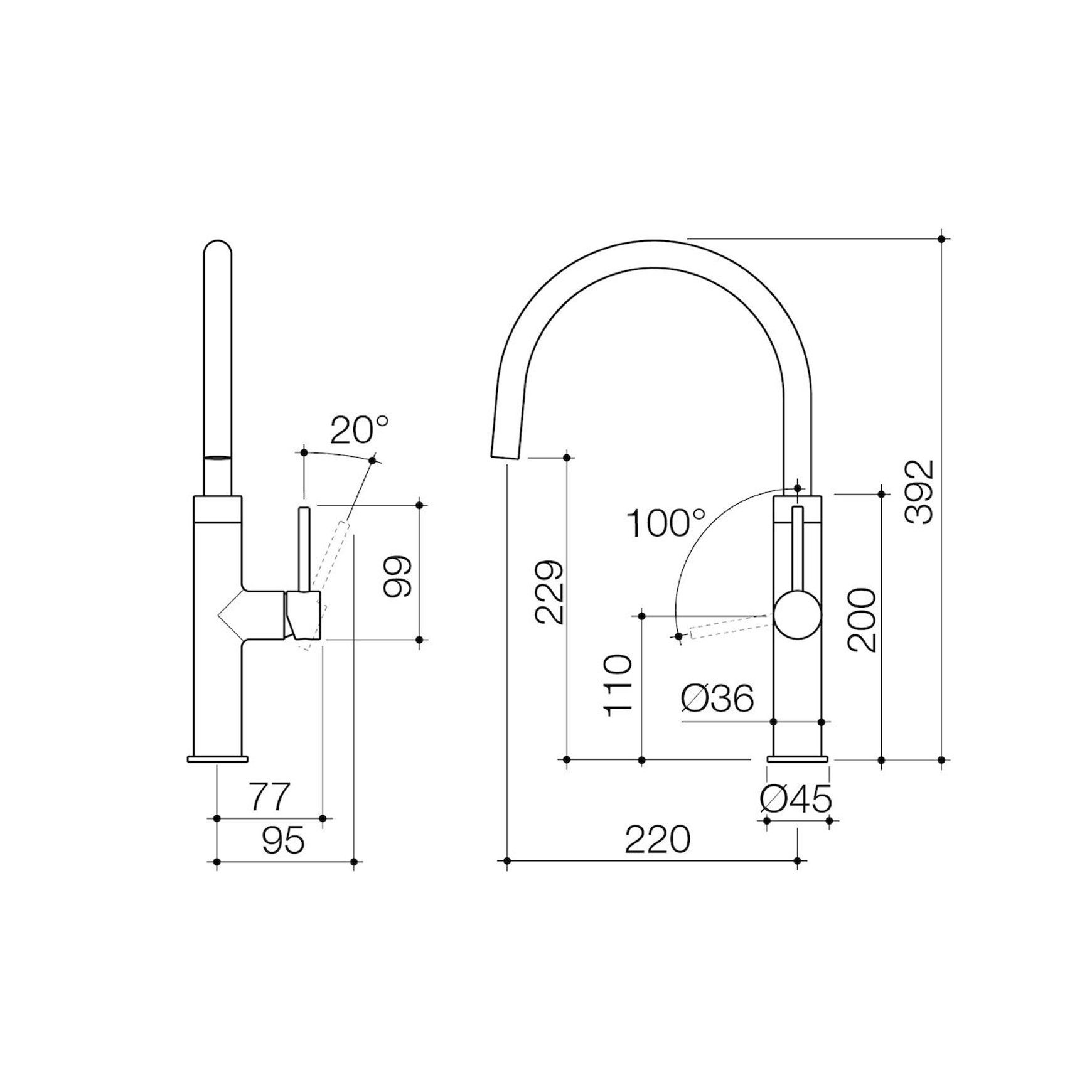 Liano II Sink Mixer