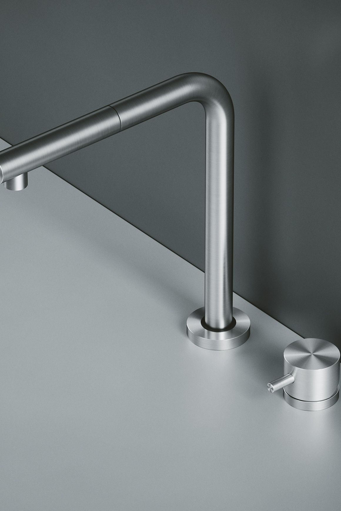 QUADRO Height Adjustable Kitchen Tap with Pull Out Spray