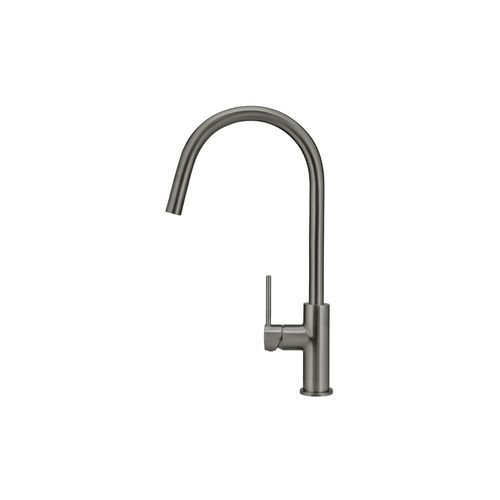 Round Piccola Pull Out Kitchen Mixer Tap - Shadow