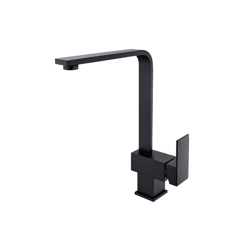 Square Kitchen Mixer Matte Black