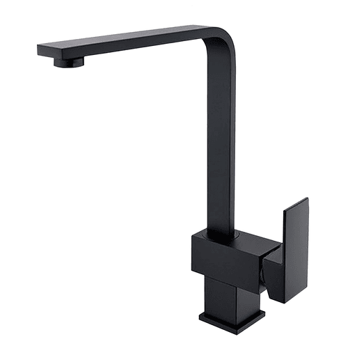 Square Kitchen Mixer Matte Black