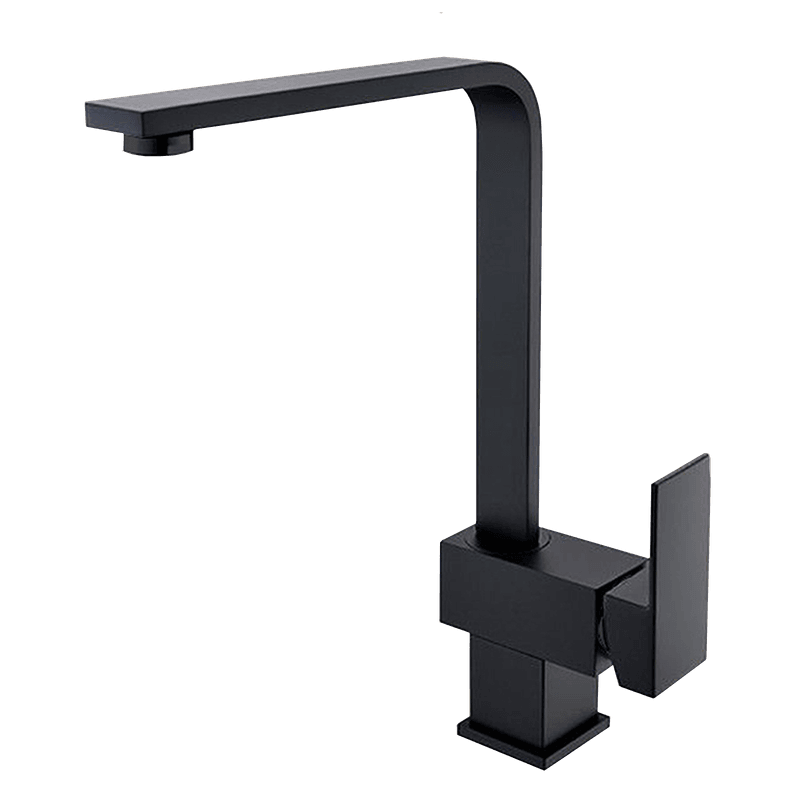 Square Kitchen Mixer Matte Black