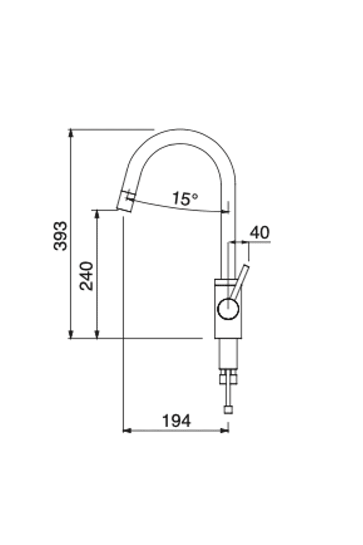 REAA11 - Kitchen Tap by Boffi