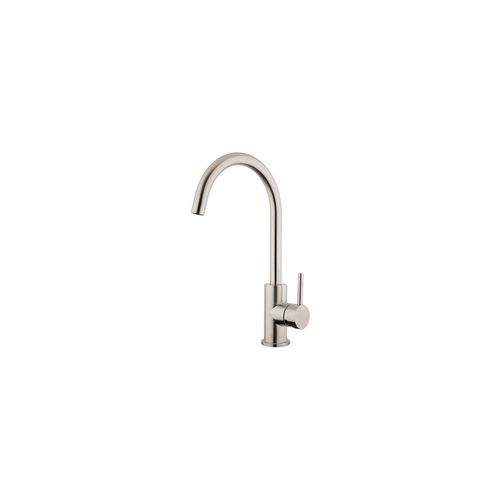 Stainless Minimal Gooseneck Sink Mixer