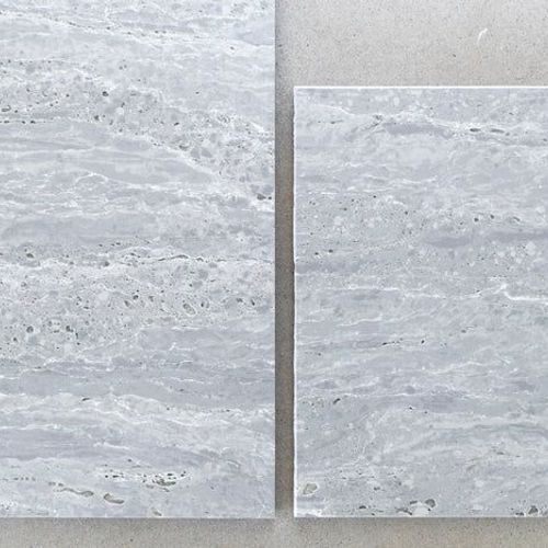 Silver Travertine Hybrid Tile