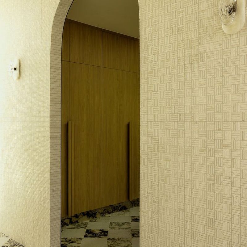 Superwhite Travertine Japanese Finger Mosaic
