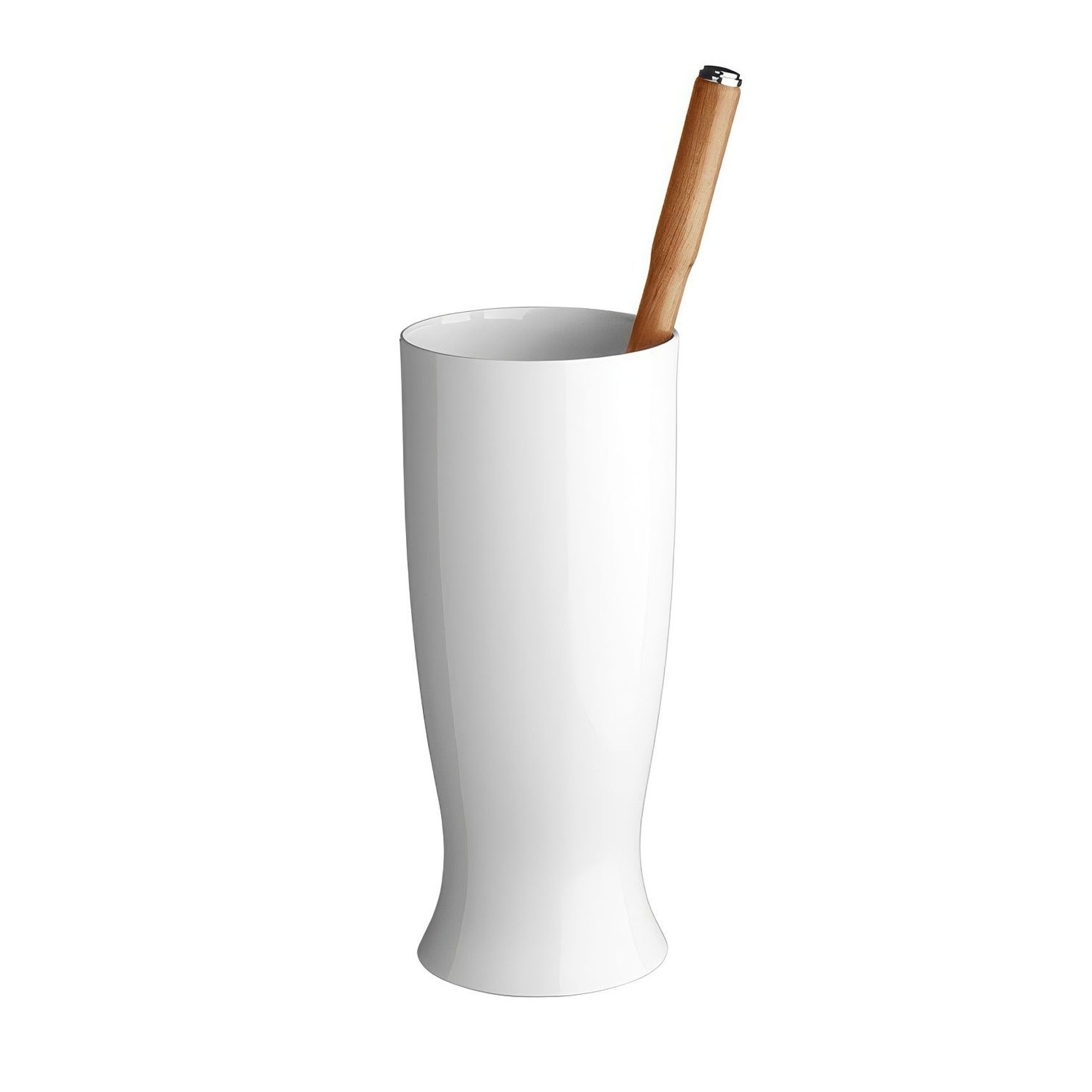Fairfield - White ceramic toilet brush set