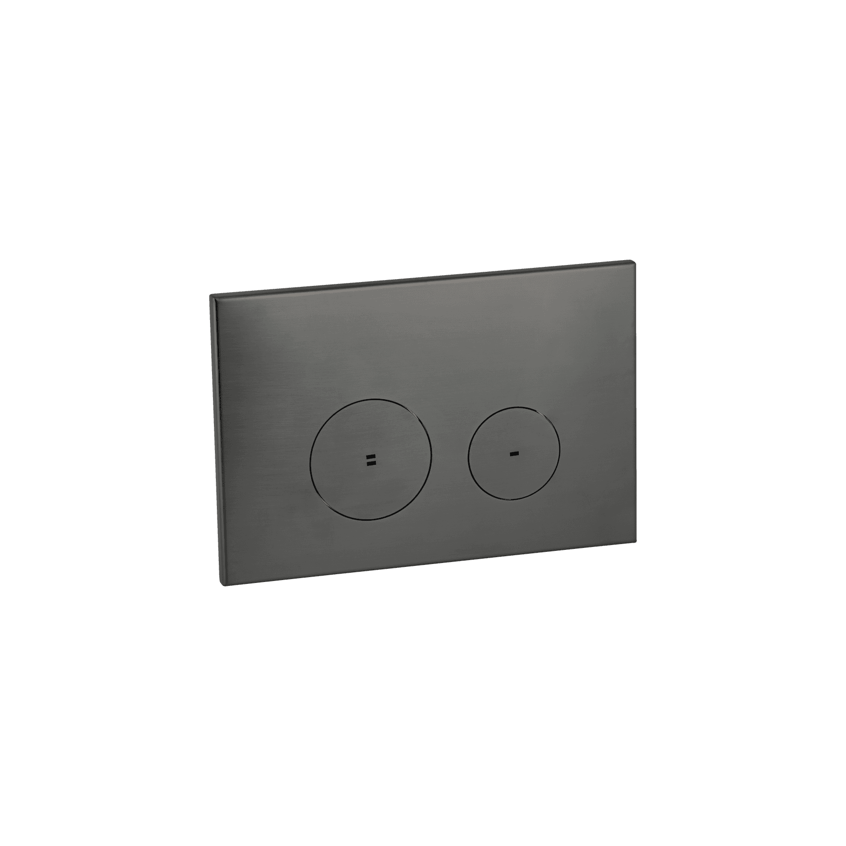 Zaaha Toilet Flush Button Round - Brushed Gunmetal