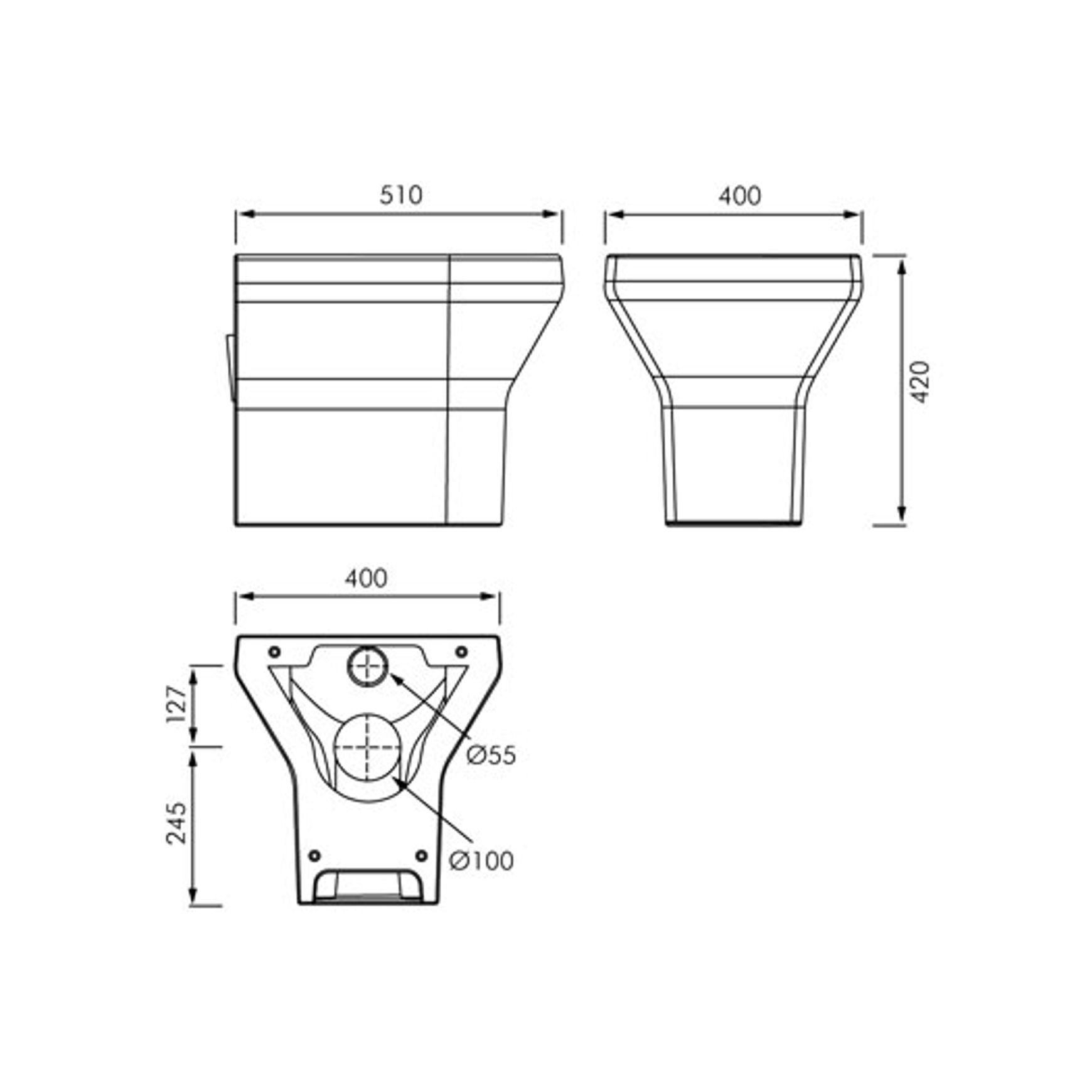 KWC Franke High Security Toilet dimensions
